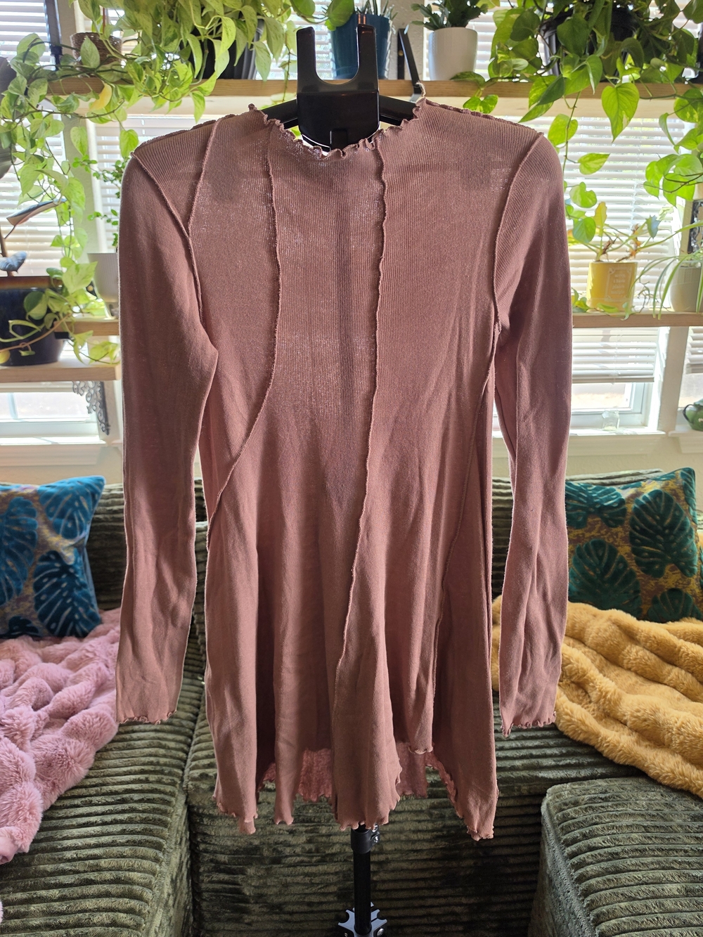 🤎 WE THE FREE FREE PEOPLE EXPOSED SEAM TUNIC TOP • MEDIUM